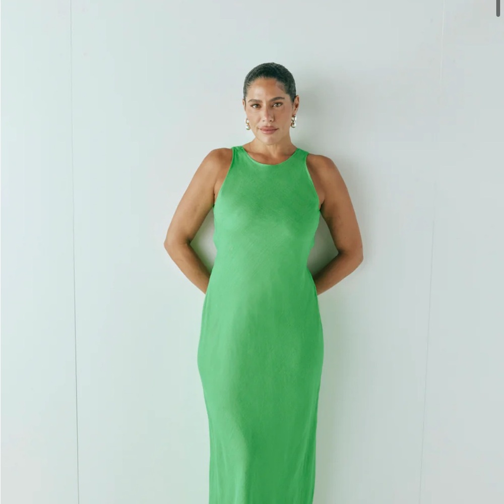 Vibrant Green Maxi Dress